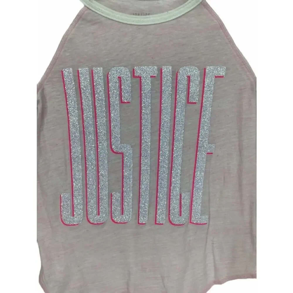 Justice Active Baseball Glitter Graphic T-Shirt 8